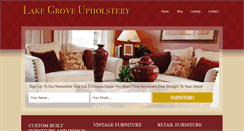 Desktop Screenshot of lakegroveupholstery.com